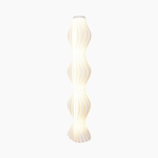 Lampe sur pied décorative scandinave en PVC blanc