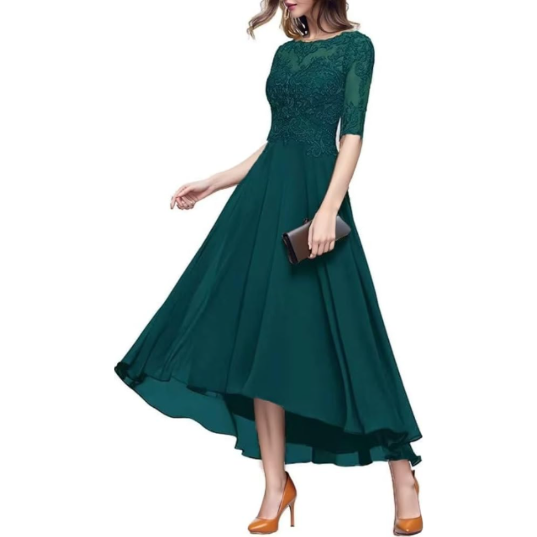 Elegant Women's A-Line Dress | Midi