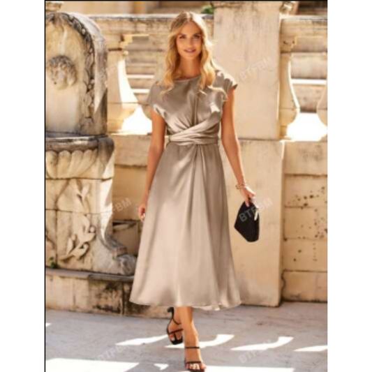 Maliha | Robe Midi Élégante pour Femmes