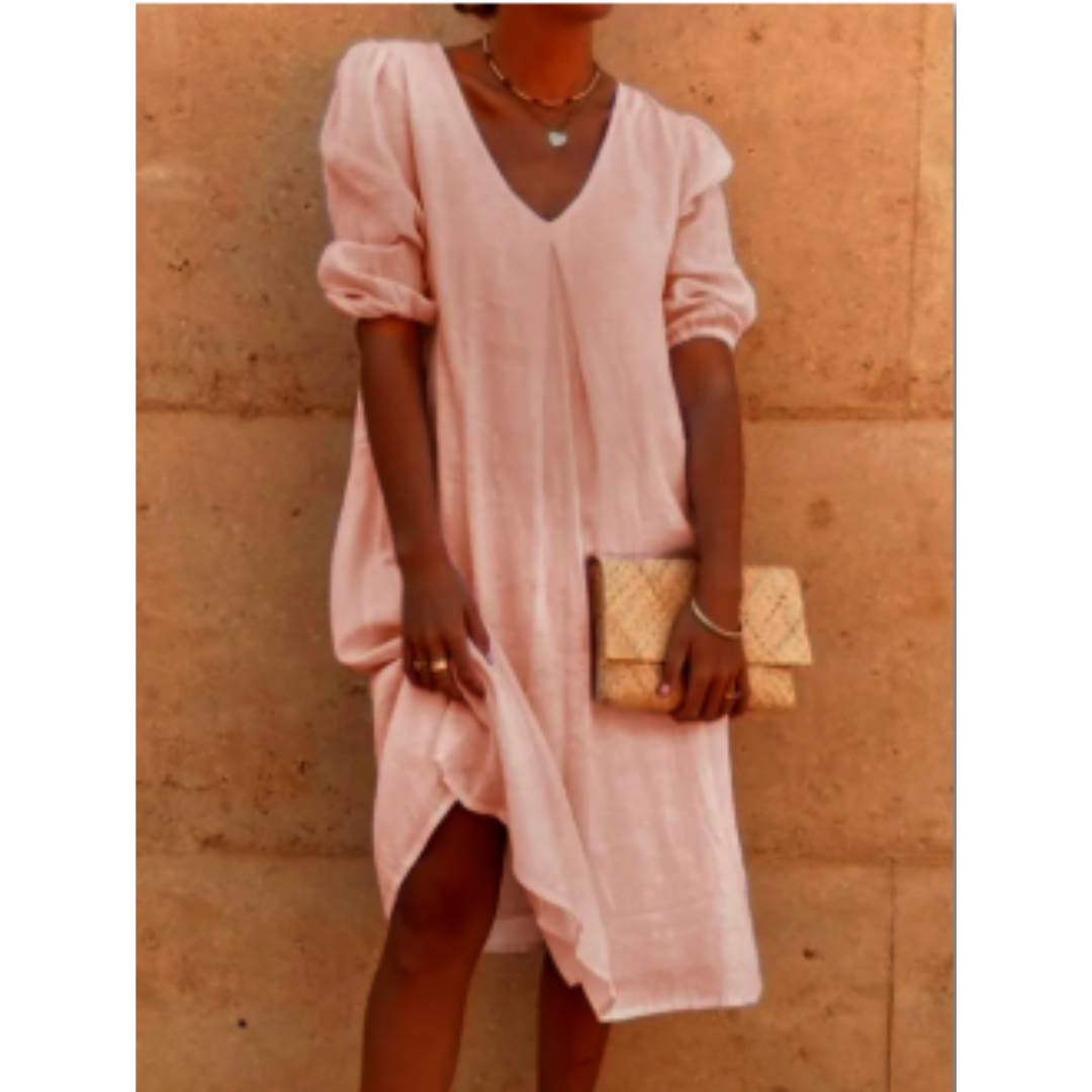 Fanny | Robe midi décontractée élégante pour femmes