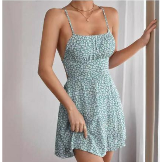 Igritte | Slim Cami Dress with Floral Pattern