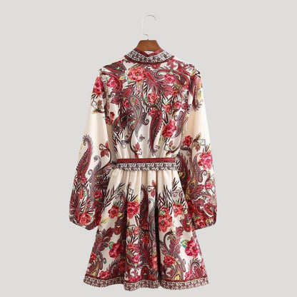 Islaith | Robe Mini Paisley pour Femmes