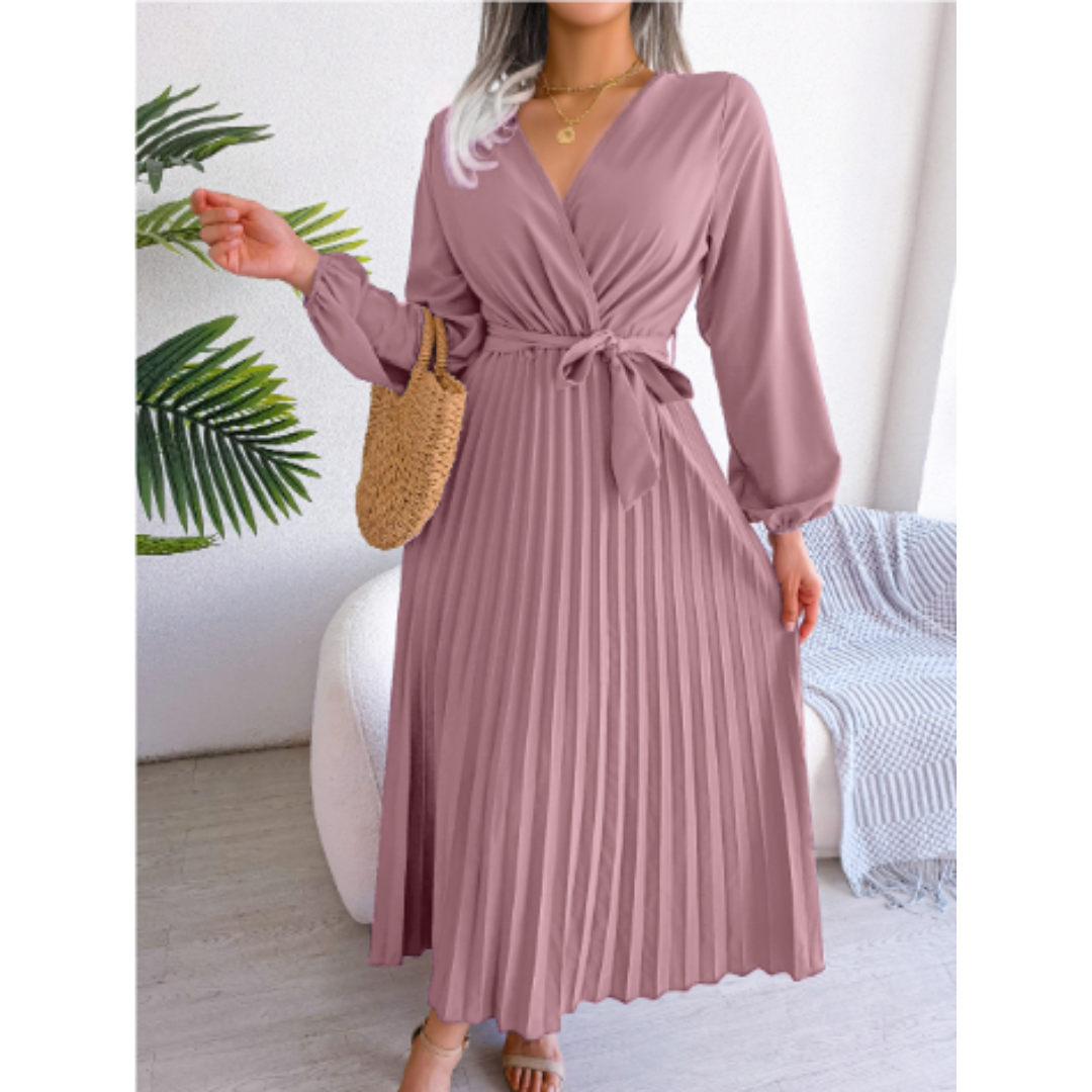 Odette | Robe Élégante Rose pour Femmes