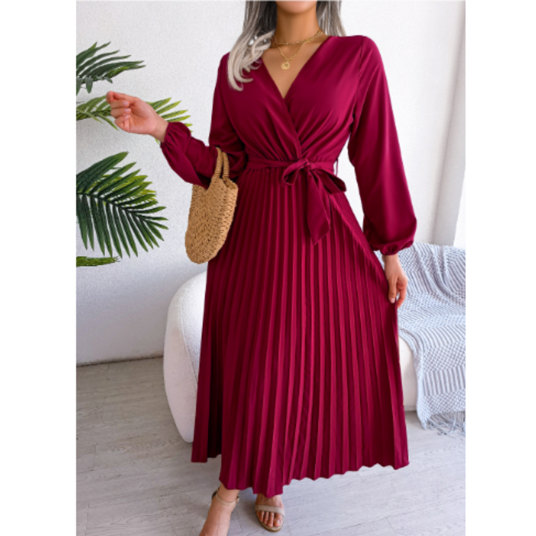 Odette | Robe Élégante Rose pour Femmes