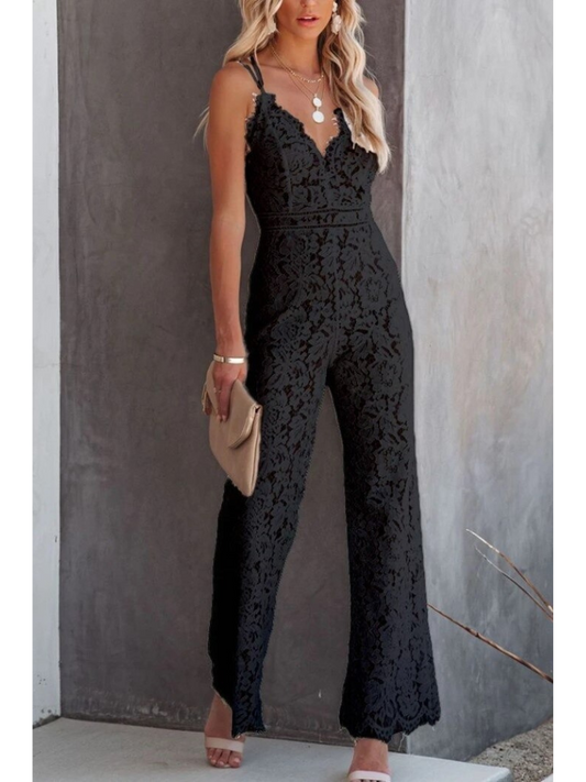 Ernestina | Elegant jumpsuit with V-neckline