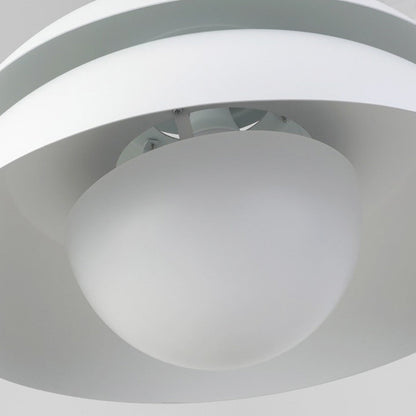 Suspension de style scandinave avec abat-jour blanc