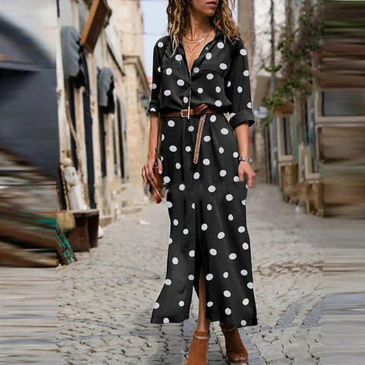 Hagar | Robe à pois tendance pour femmes