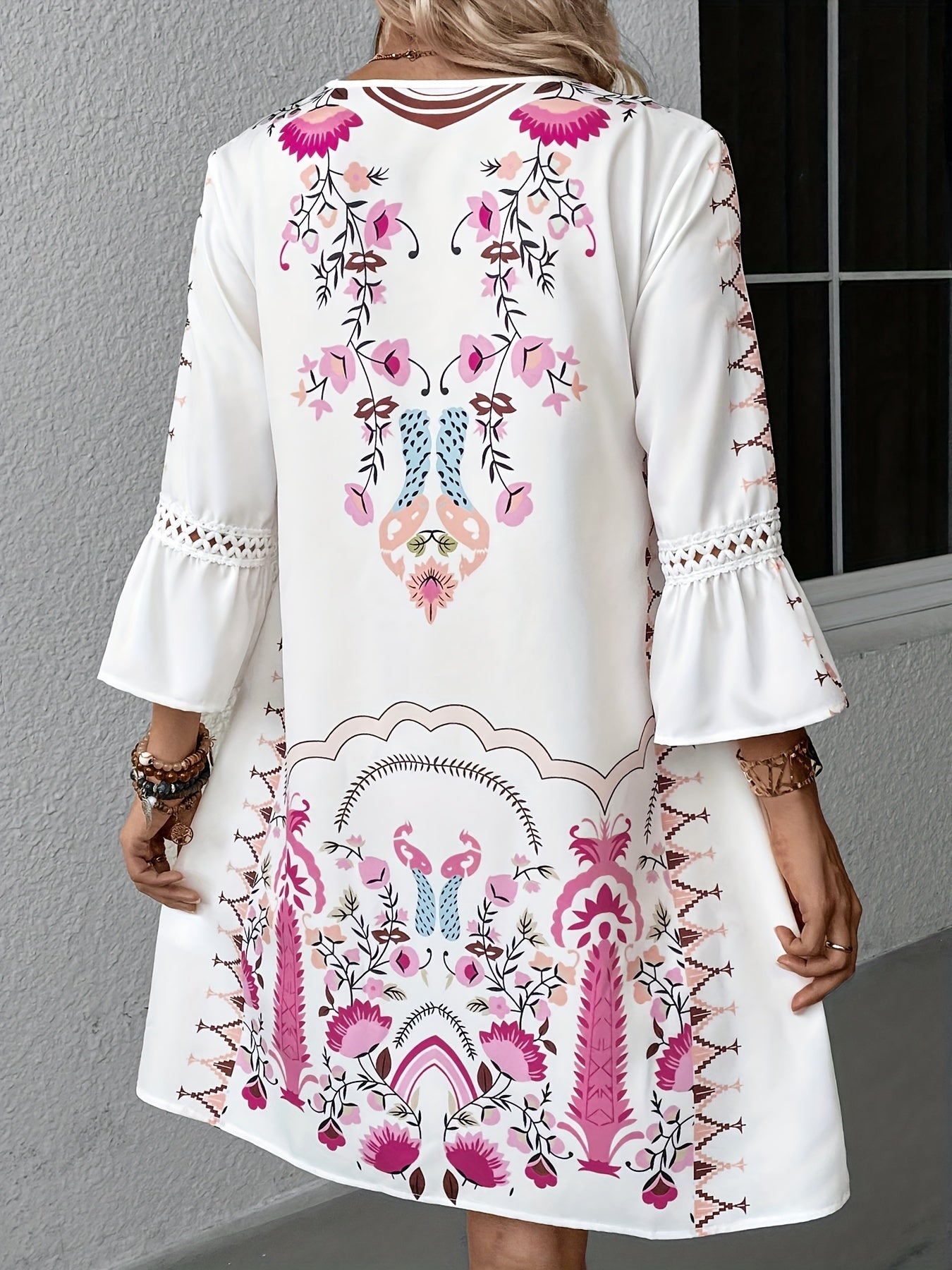Everest | Robe Femme Col V Imprimé Ethnique