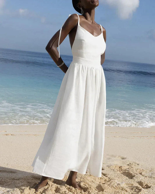 Fabienne | Robe sans bretelles et dos nu confortable