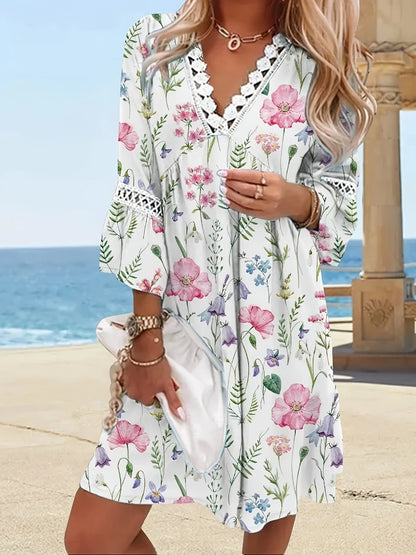 Cassandra | Robe d'été à fleurs aérées