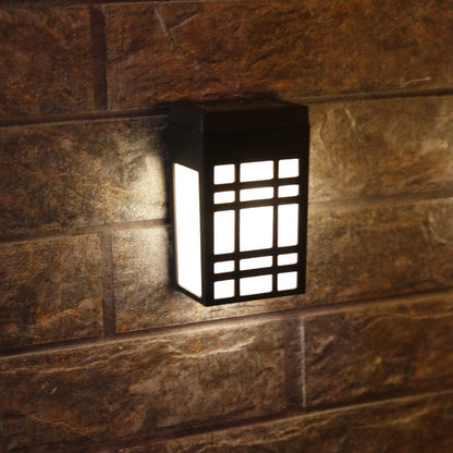 ZenGlow - Lampe Murale Solaire Japonaise pour l'Extérieur