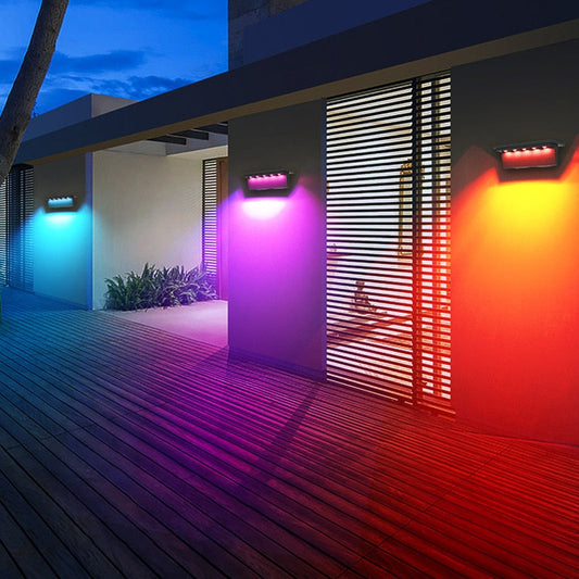 SolarGlow - Weather-resistant outdoor lamp with motion sensor