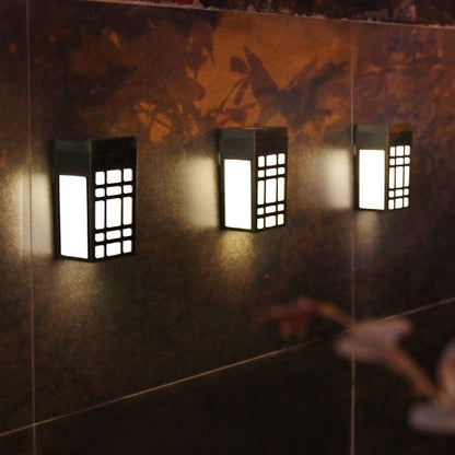 ZenGlow - Lampe Murale Solaire Japonaise pour l'Extérieur