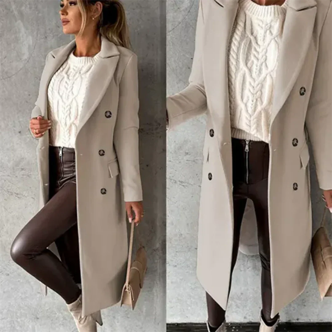Tildarlin | Manteau Trench Chaud pour Femmes | Hiver