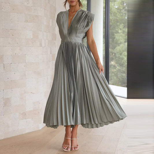 Casimir | Elegant V-Neck Dress for Women | Sleeveless
