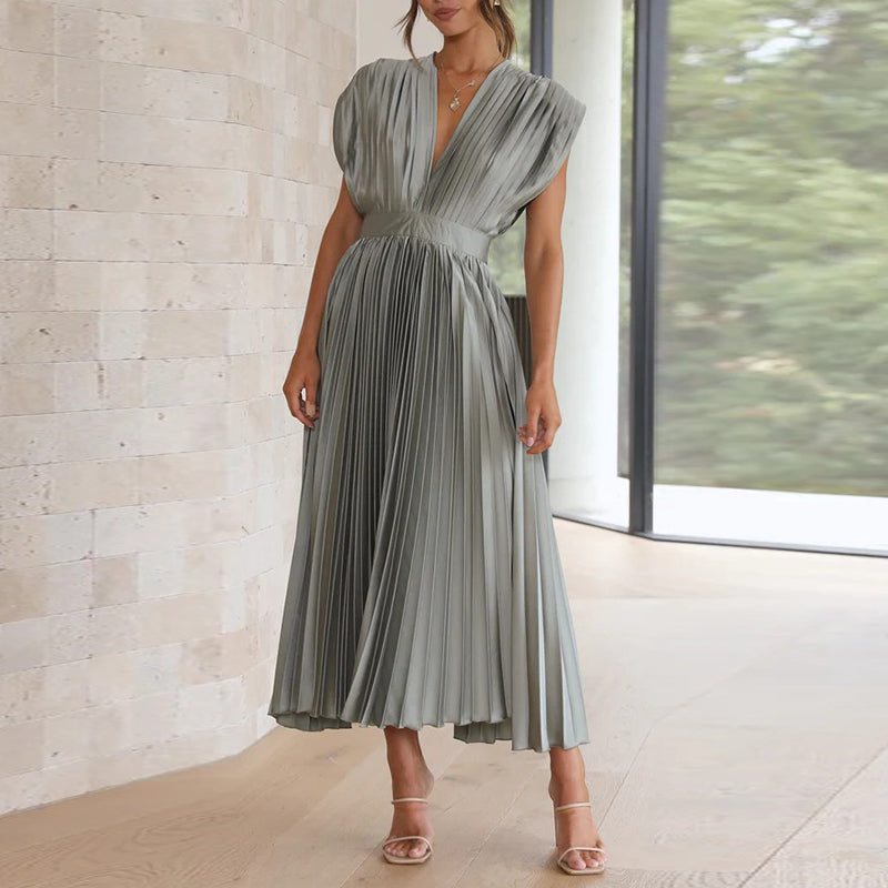Casimir | Elegant V-Neck Dress for Women | Sleeveless