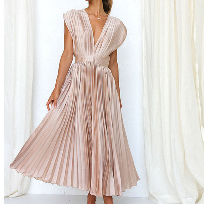 Casimir | Elegant V-Neck Dress for Women | Sleeveless