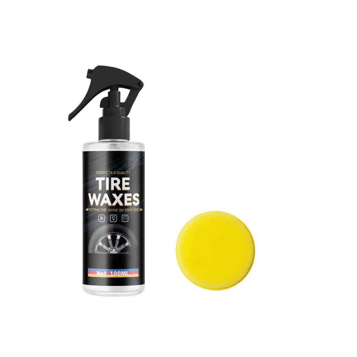 2 Set Spray Brillant pour Pneus
