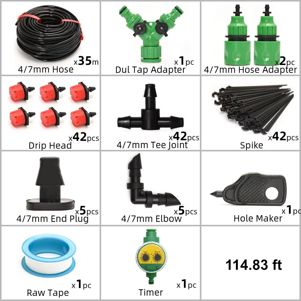 Système d'irrigation goutte à goutte avec minuterie automatique