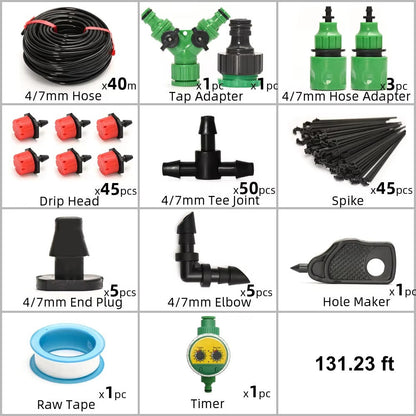 Système d'irrigation goutte à goutte avec minuterie automatique