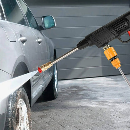 Ensemble de Pistolet à Eau Haute Pression Portable Sans Fil | Idéal pour Nettoyer les Voitures, Terrasses et Mobilier de Jardin