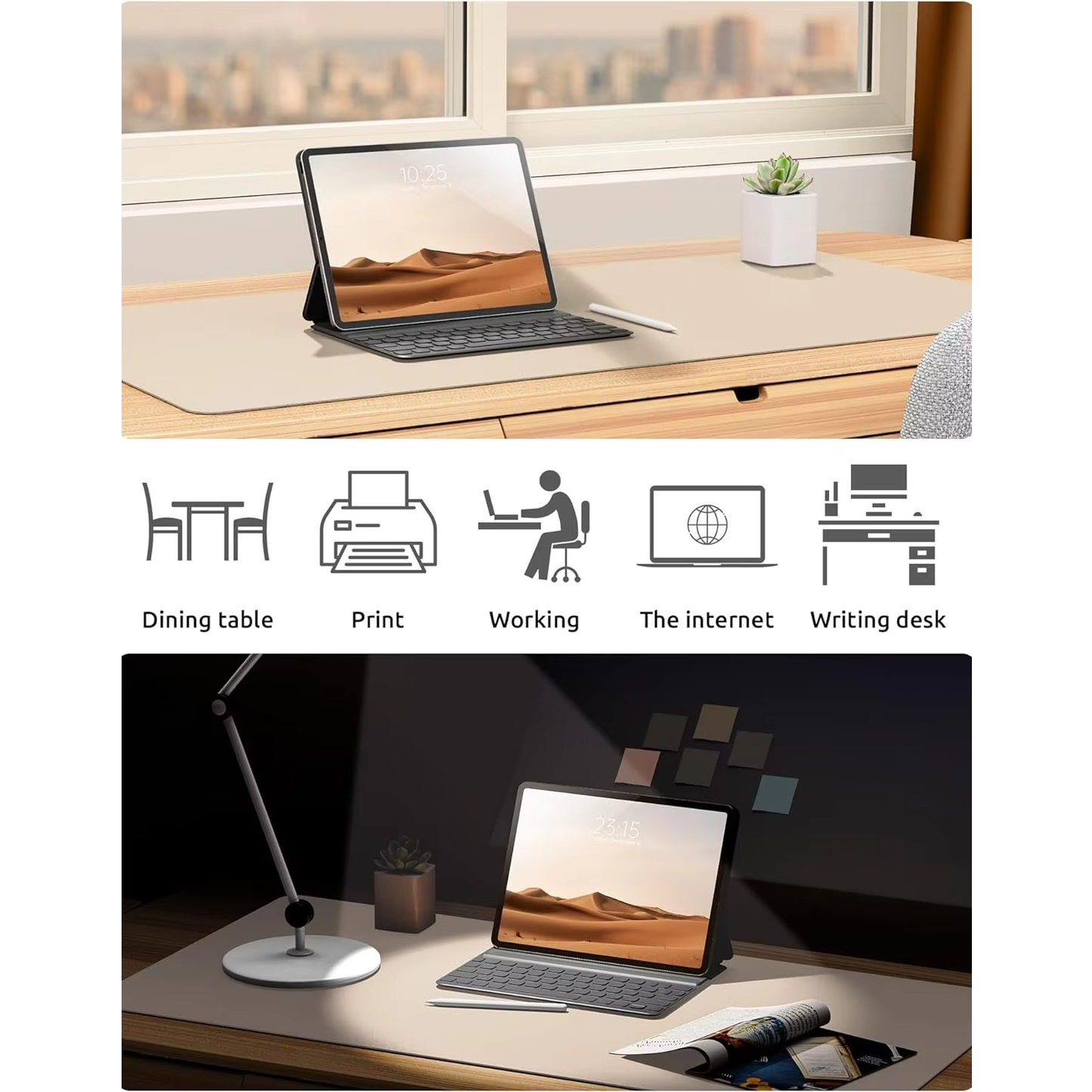 Tapis de Bureau en Cuir
