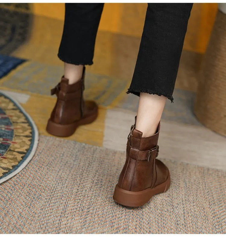 Hedwigen | Bottes Cheville Femme | Vintage