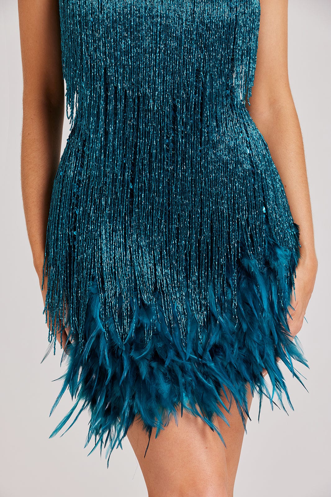 Mindy | Robe à paillettes et franges