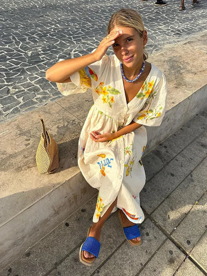 Elsiea | Summer dress for women with pattern