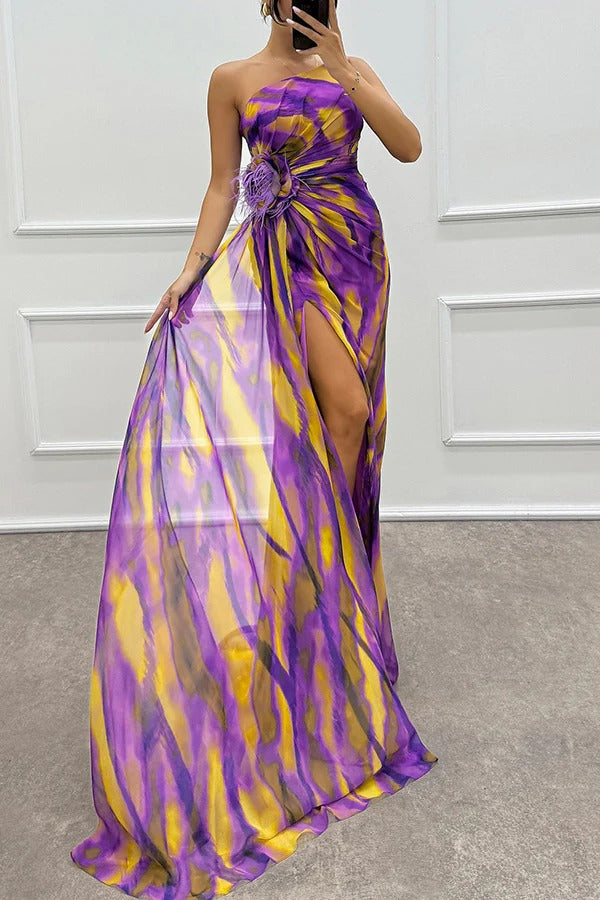Robe de Mariage Asymétrique à Une Épaule pour Femme | Maxi