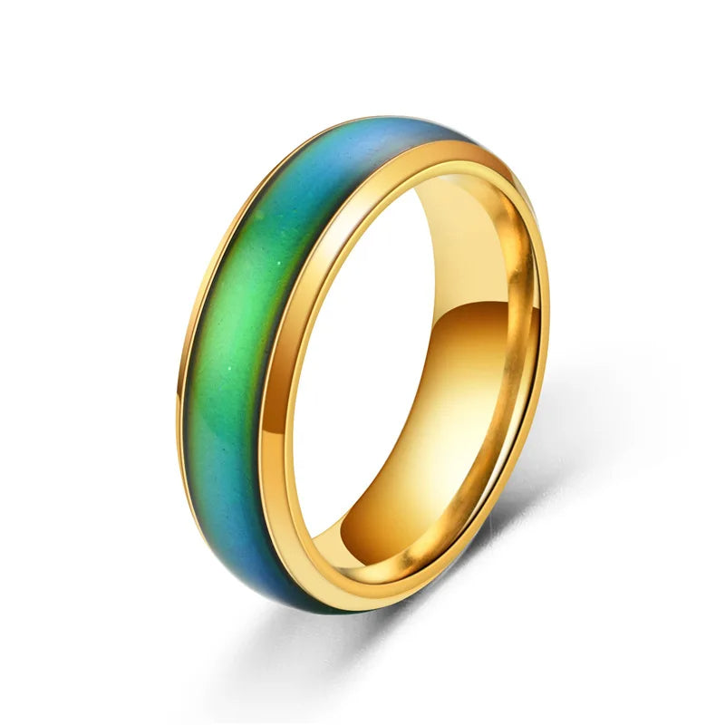 Bague d'Humeur en Acier Inoxydable