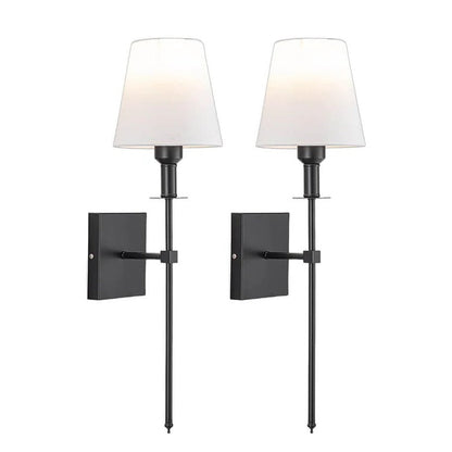 Ensemble de Lampes Murales Sans Fil Rechargeables (2 Pack) - Éclairage Intérieur et Extérieur Alimenté par Batterie pour la Maison, le Patio et le Jardin