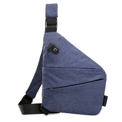 Unisex anti-theft shoulder bag
