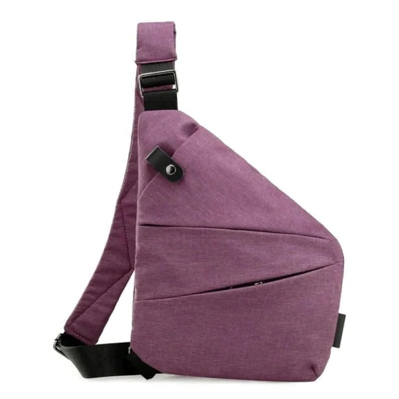 Unisex anti-theft shoulder bag