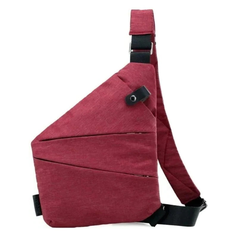 Unisex anti-theft shoulder bag