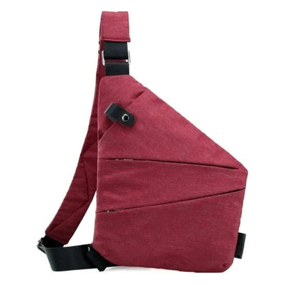 Unisex anti-theft shoulder bag