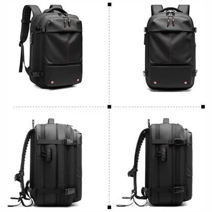 Sac à dos structuré avec système de compression interne