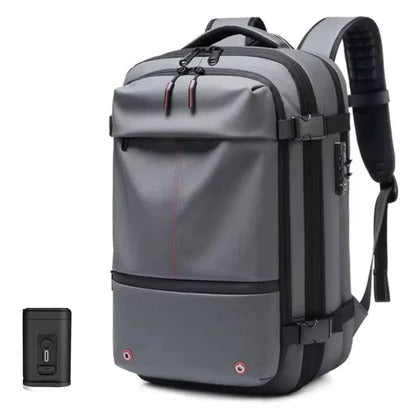 Sac à dos structuré avec système de compression interne