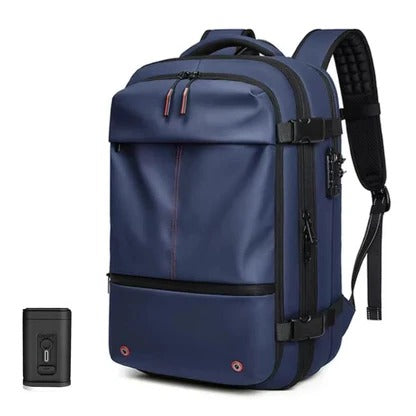 Sac à dos structuré avec système de compression interne