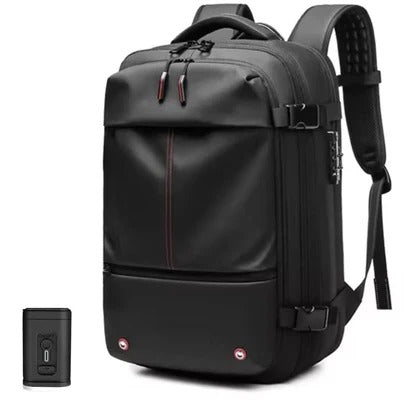 Sac à dos structuré avec système de compression interne