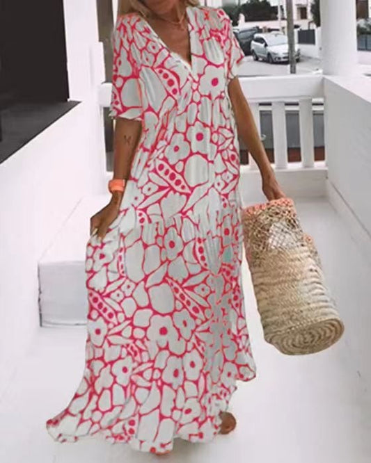 Pauline | Elegant dress with floral print
