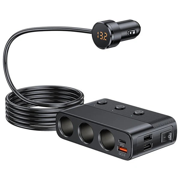 7-in-1 car adapter for cigarette lighter