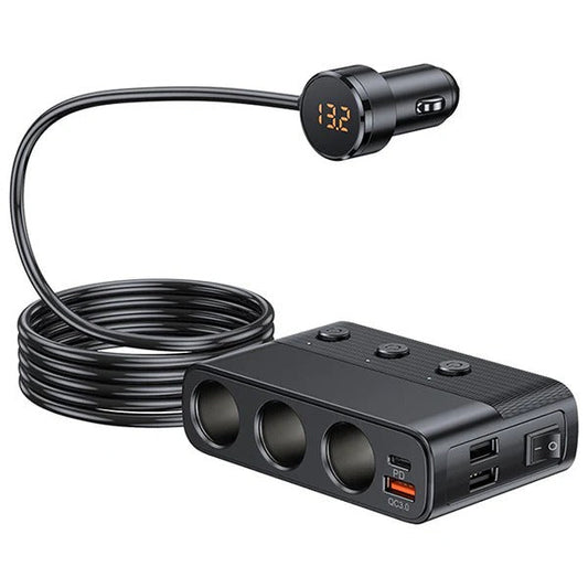 7-in-1 car adapter for cigarette lighter