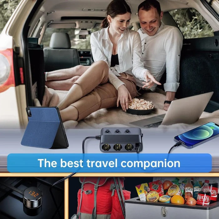 7-in-1 car adapter for cigarette lighter