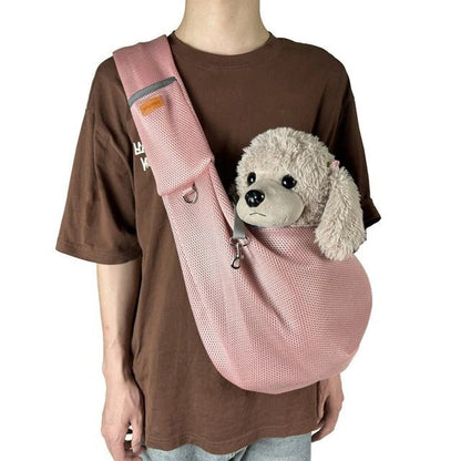 Lightweight and breathable shoulder bag for dog