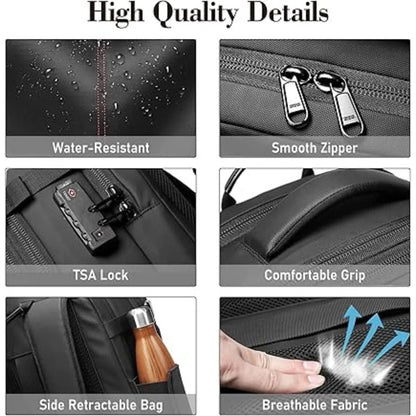 Sac à dos de voyage avec système de compression