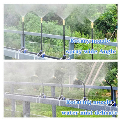 Kit d'irrigation goutte à goutte avec tuyau flexible à 360 degrés