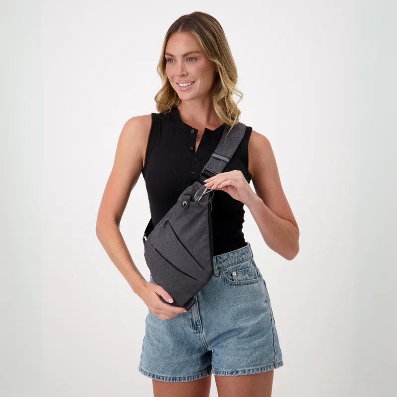 Unisex anti-theft shoulder bag