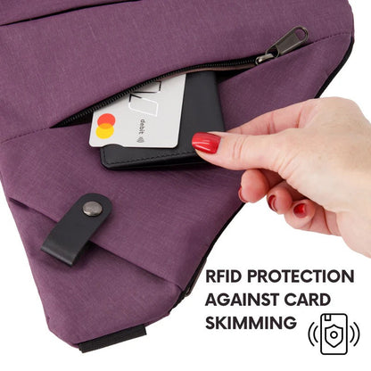 Unisex anti-theft shoulder bag