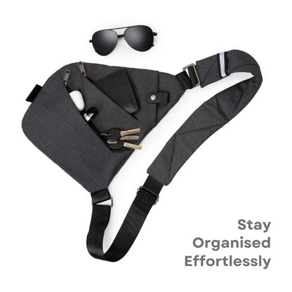 Unisex anti-theft shoulder bag